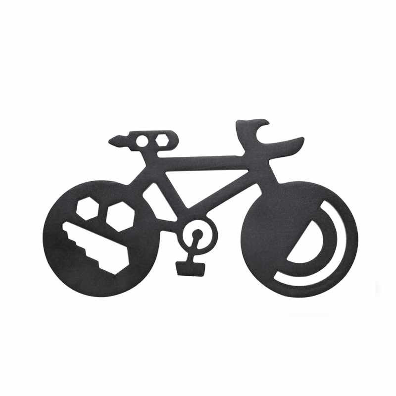 Multiutensile in acciaio inox a forma di bicicletta - cod. MK20995