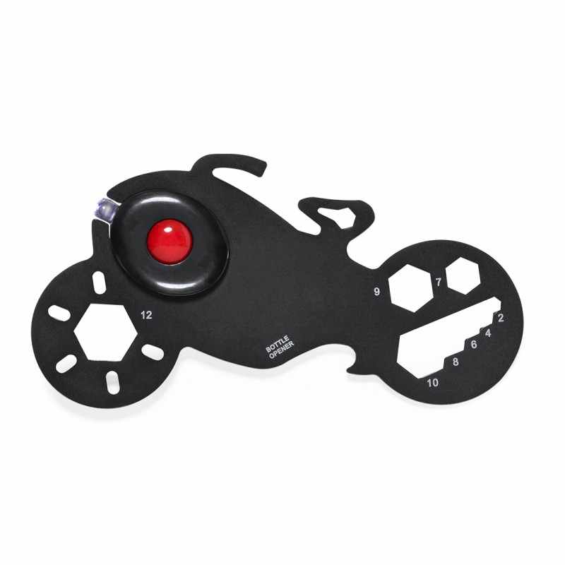 Multiutensile in acciaio inox a forma di moto - cod. MK20998