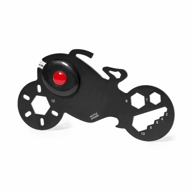 Multiutensile in acciaio inox a forma di moto - cod. MK20998