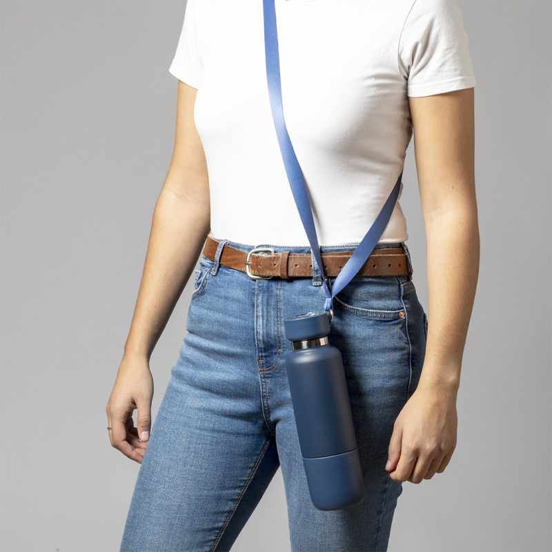 Borraccia con cordini intercambiabili - cod. MK21123