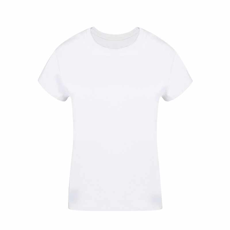 T-Shirt bianca da donna in cotone - cod. MK21179