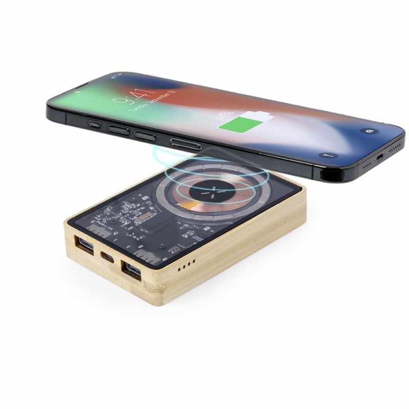 Power Bank da 5.000 mAh wireless da stampare - cod. MK21192