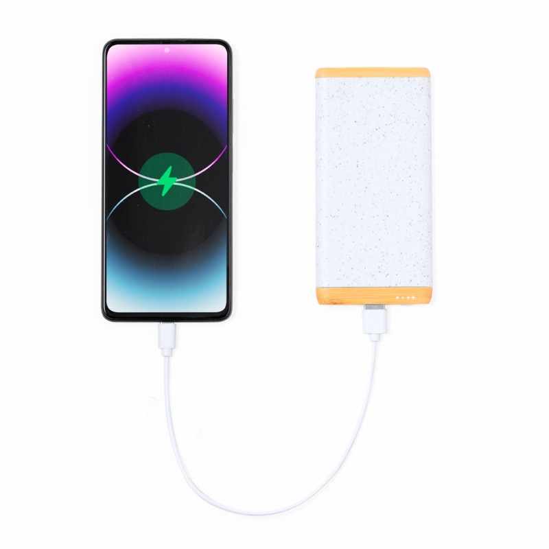 Power Bank di bambù personalizzabile da 5.000 mAh - cod. MK21219