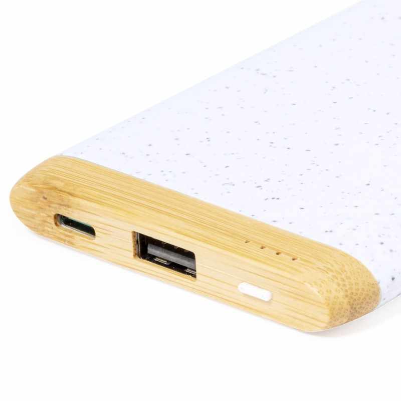 Power Bank di bambù personalizzabile da 5.000 mAh - cod. MK21219