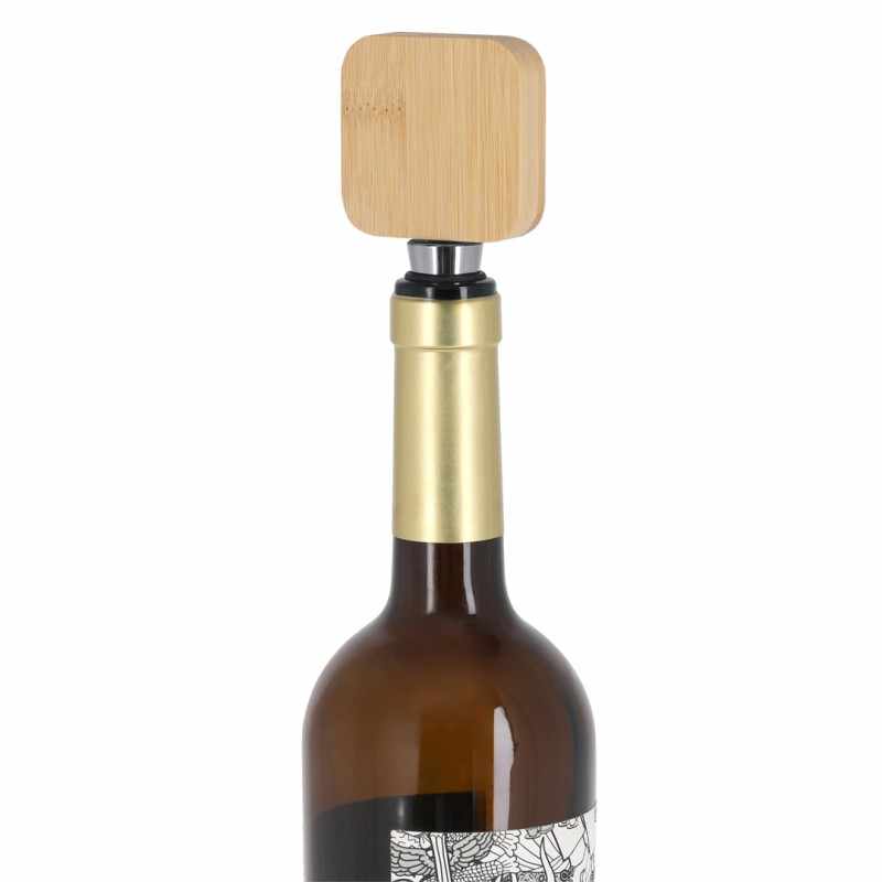 Stampa logo su tappo apribottiglie in bambù - cod. MK21307