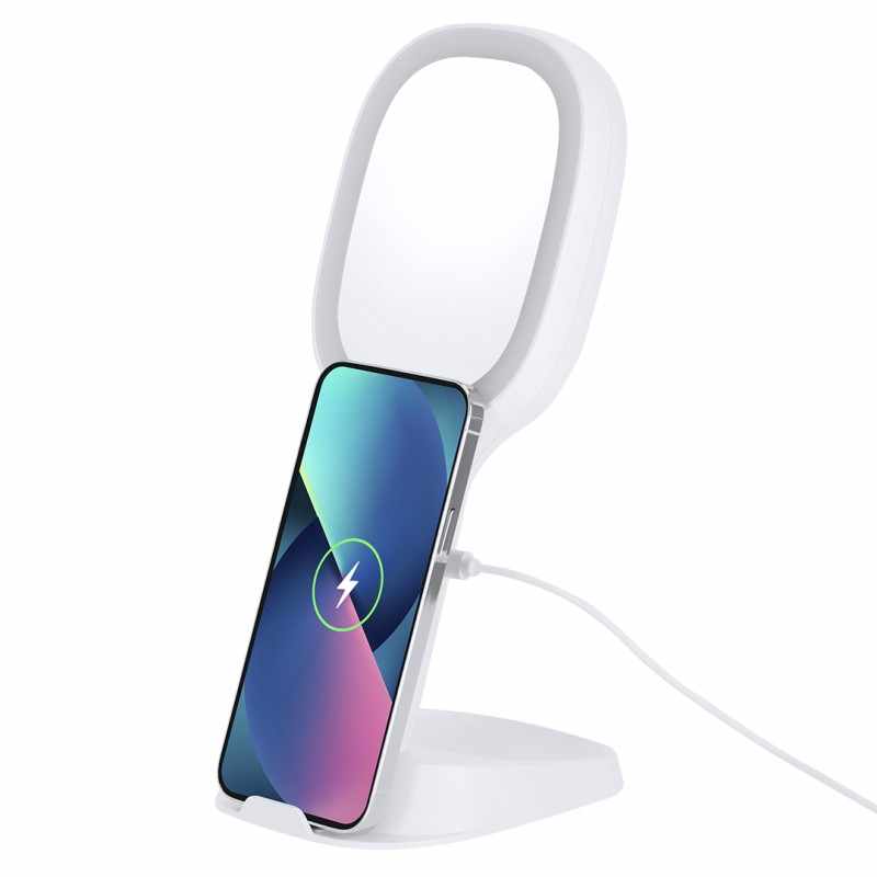 Specchio personalizzato con caricatore wireless - cod. MK21333