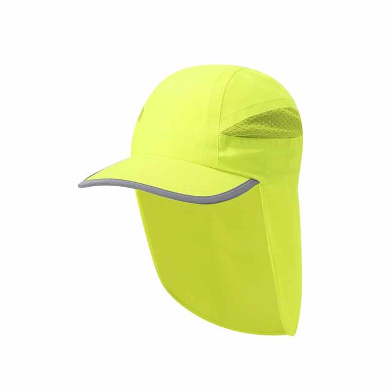 Cappellino fluorescente con scritte serigrafate - cod. MK21438