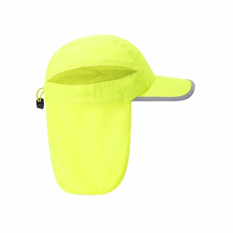 Cappellino fluorescente con scritte serigrafate - cod. MK21438