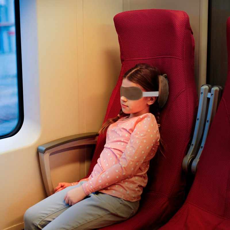 Cuscino con maschera da viaggio per bambini - cod. MK21460