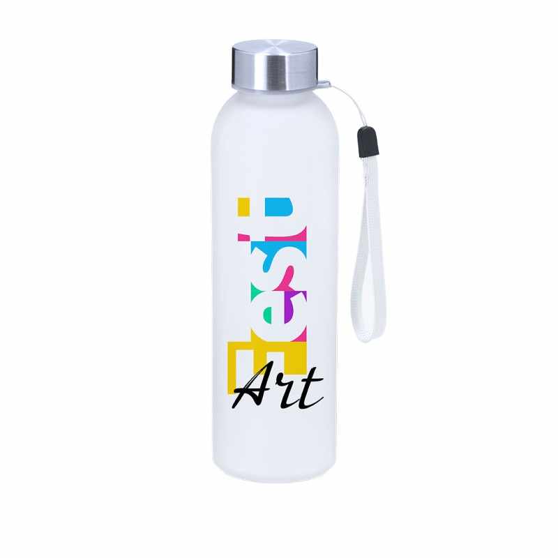 Borraccia in Vetro da 500 ml con scritte stampate - cod. MK21542