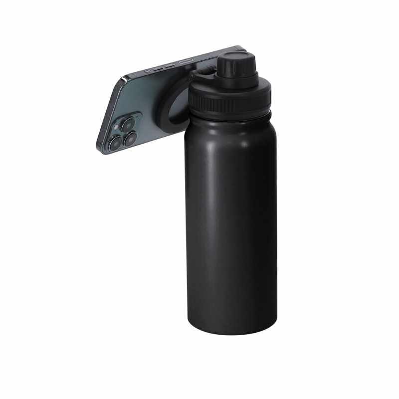 Borraccia con supporto magnetico per smartphone - cod. MK21545