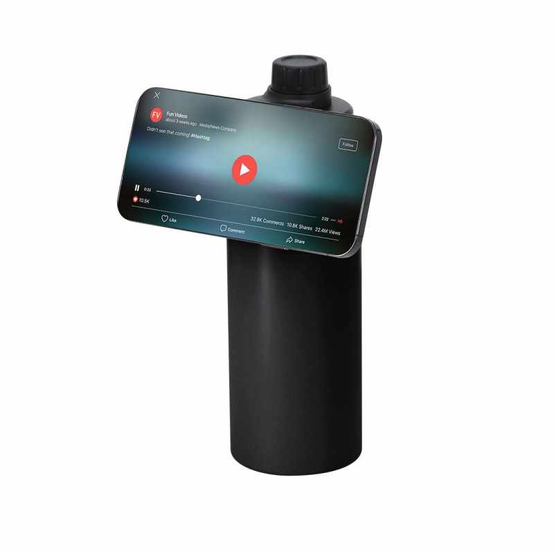 Borraccia con supporto magnetico per smartphone - cod. MK21545