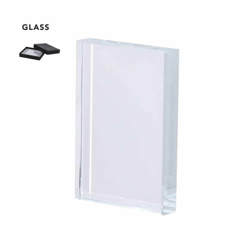 Targa in Cristallo Rettangolare con Astuccio Magnetico - cod. MK21538