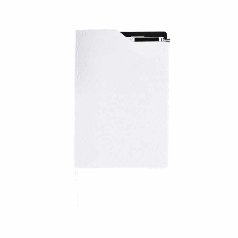 Block Notes da 80 pagine di colore crema a righe con penna - cod. MK21658