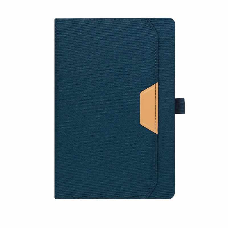 Block Notes con tasca esterna - 80 fogli di color crema a righe - cod. MK21656