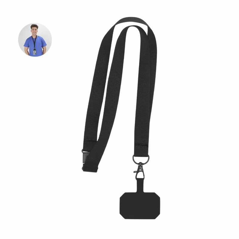 Lanyard con portacellullare da personalizzare - cod. MK21694