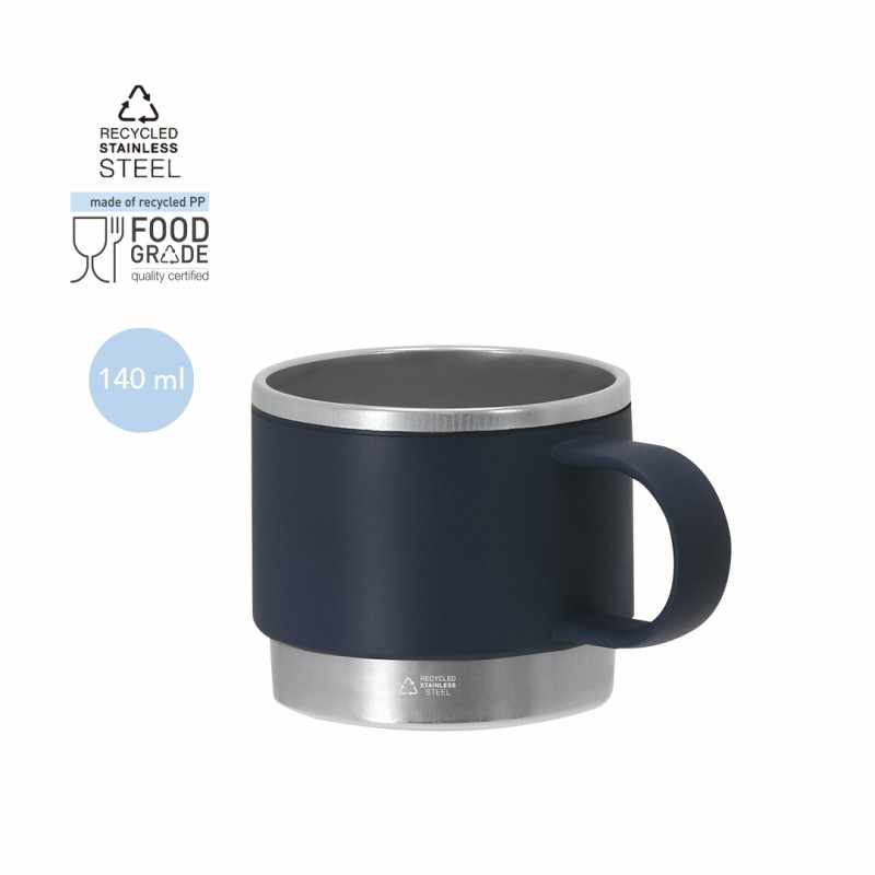 Tazze in acciaio inox da 140 ml - cod. MK21714