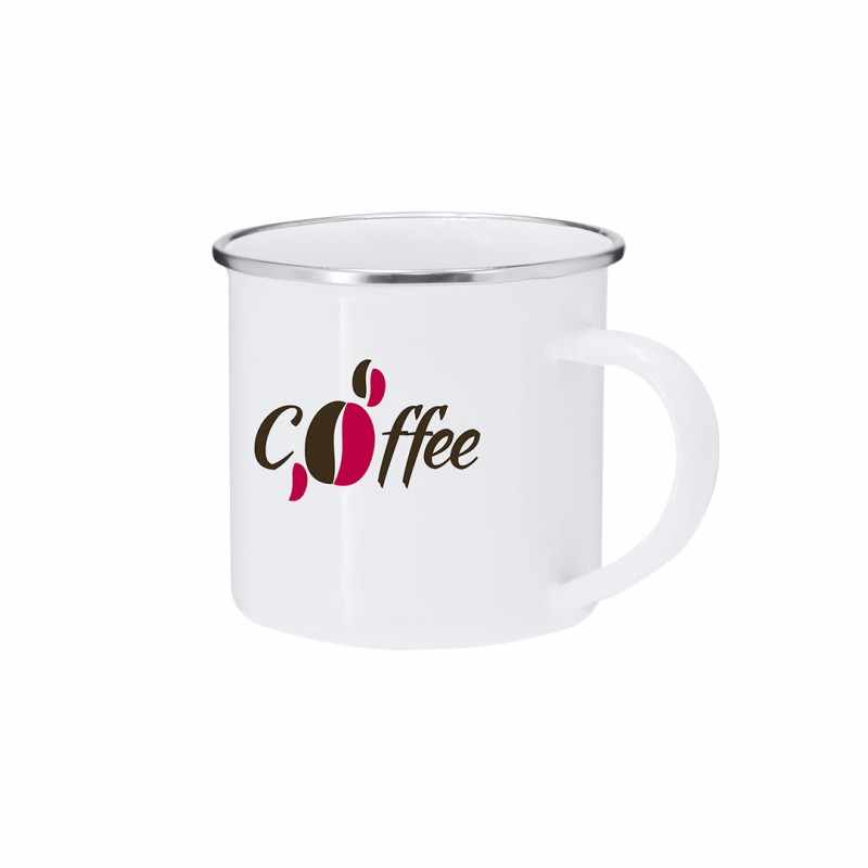 Tazza in metallo con stampa logo - cod. MK21716