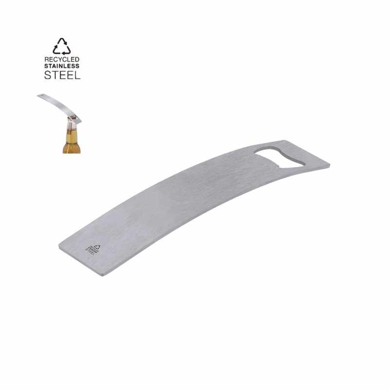 Apribottiglie in acciaio riciclato promozionale - cod. MK21727