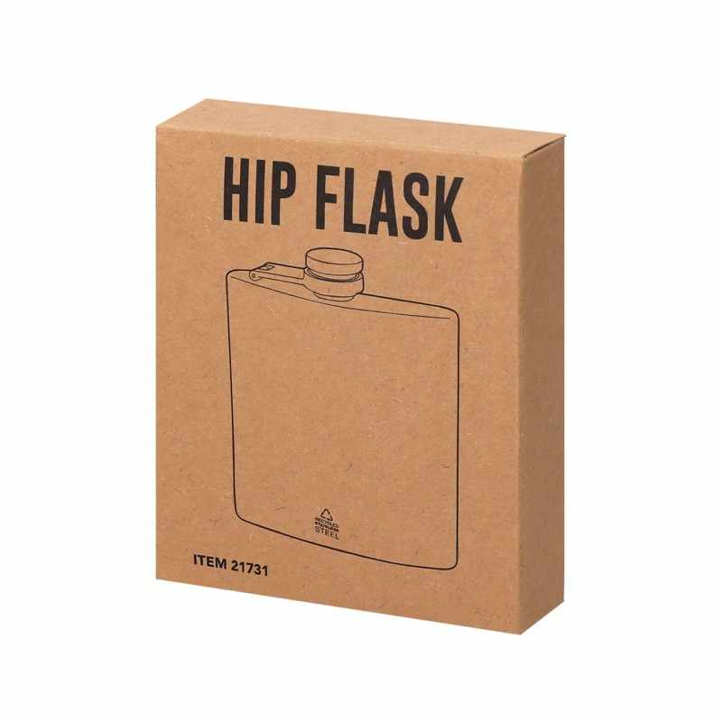 Fiaschetta in acciaio con logo e scritte - cod. MK21731