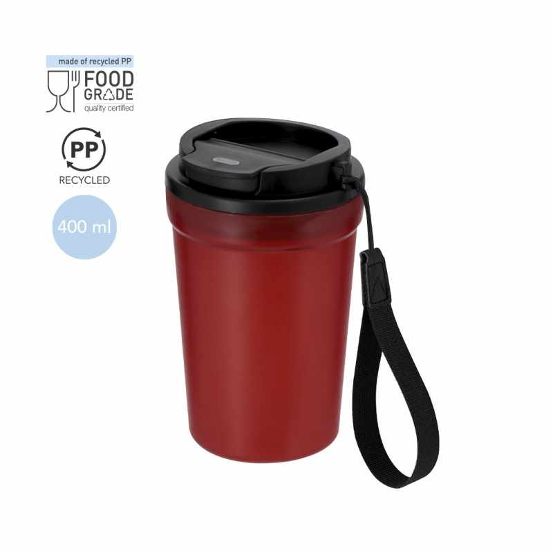 Bicchiere con maniglia di trasporto da personalizzare - cod. MK21779