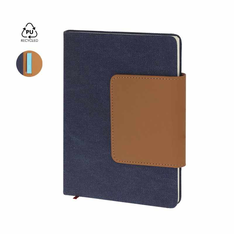 Block Notes A5 con segnalibro e portatessere - cod. MK21791
