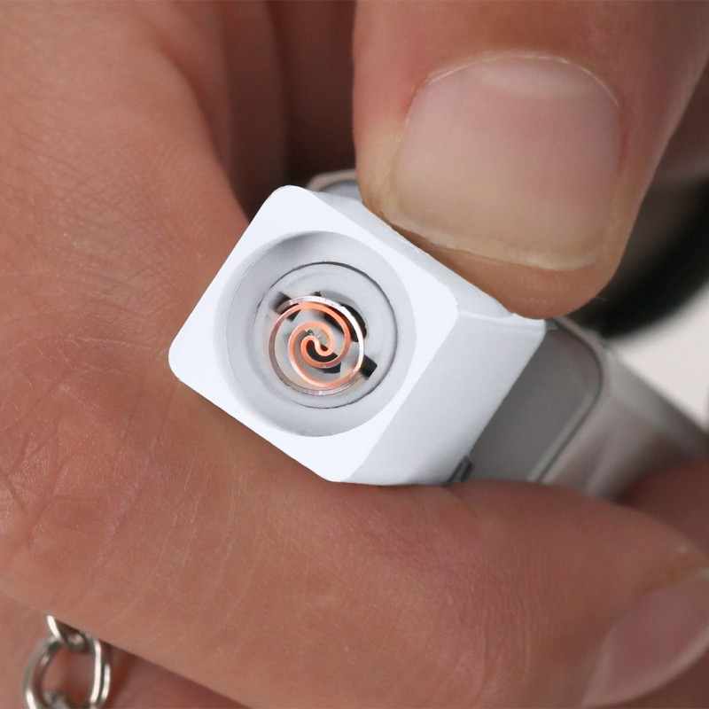 Accendino Elettrico promozionale con portachiavi - cod. MK21873