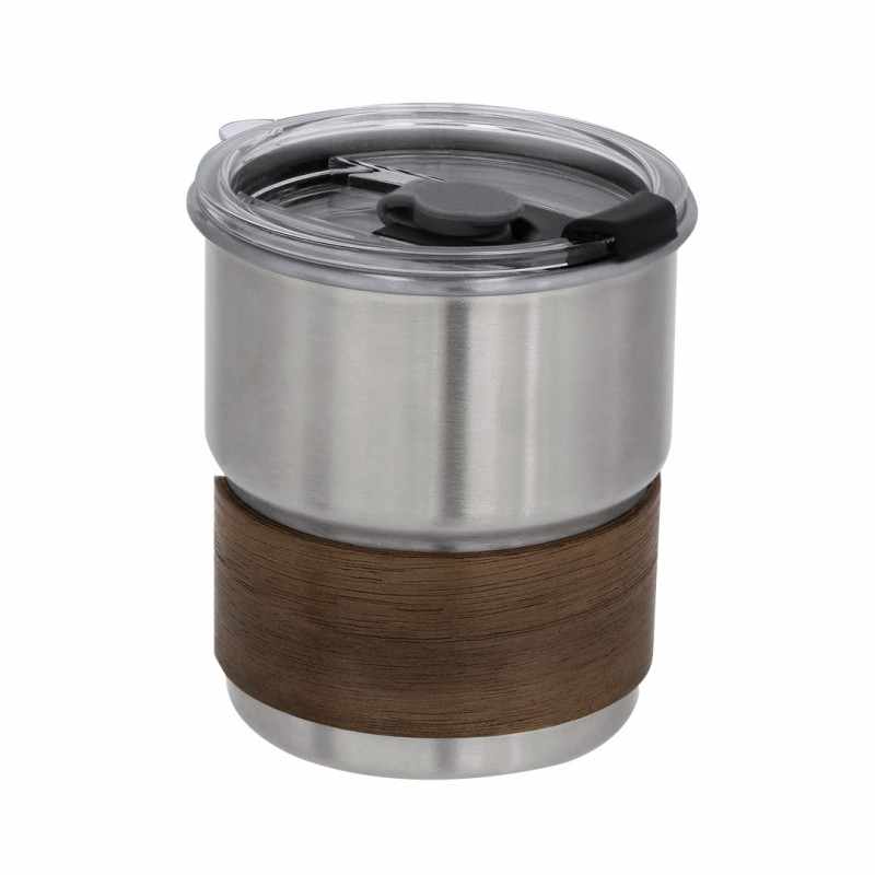 Bicchieri in legno e acciaio - cod. MK21902