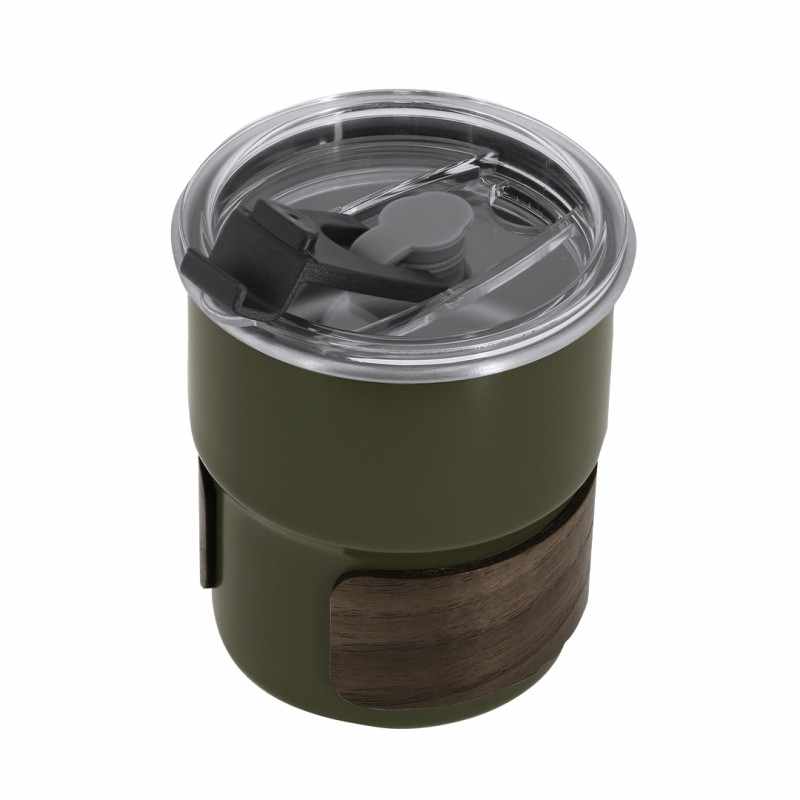 Bicchieri in legno e acciaio - cod. MK21902