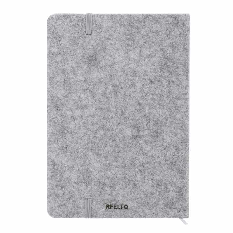 Block Notes con copertina in feltro e 80 fogli a righe - cod. MK21893