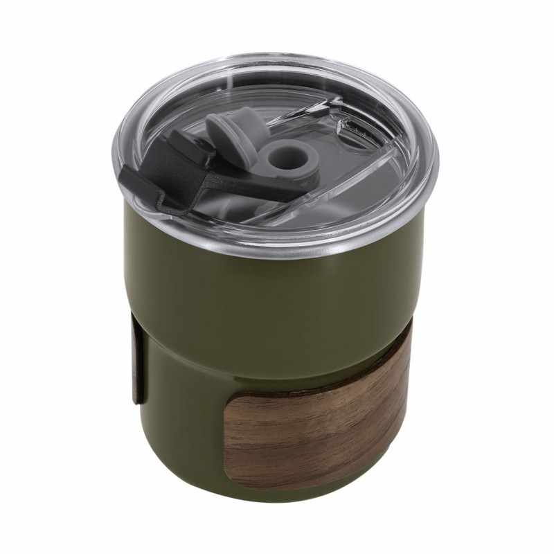 Bicchieri in legno e acciaio - cod. MK21902