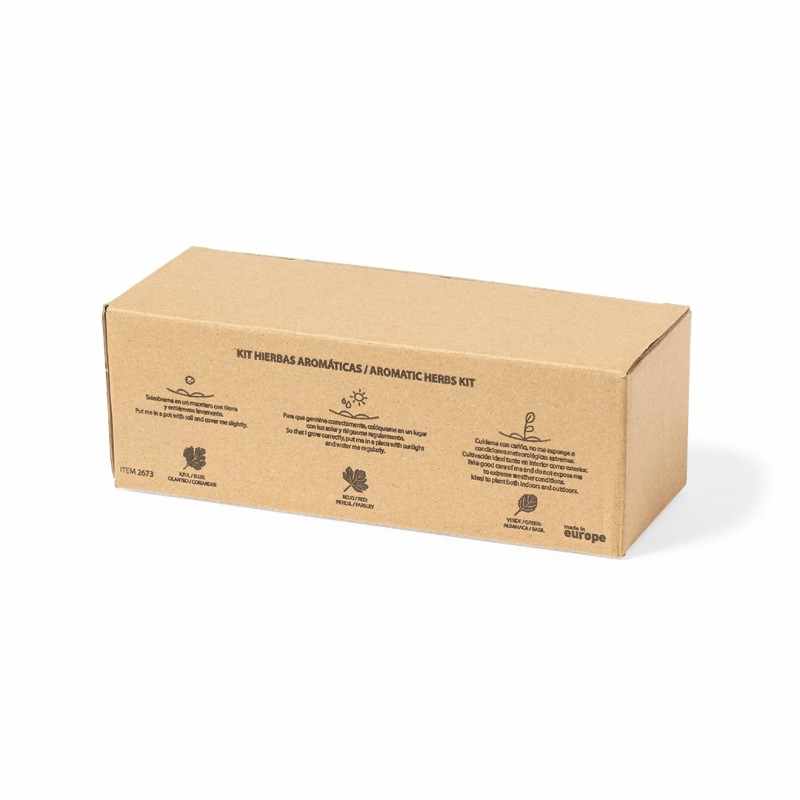 Kit da giardino con semi di coriandolo, prezzemolo e basilico - cod. MK2673