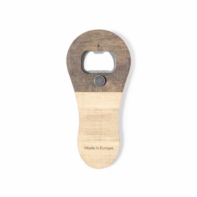 Apribottiglie magnetico in legno con stampa - cod. MK2679