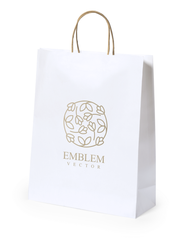 Borsa in carta con manici corti rinforzati f.to 25x31x11 cm.- cod. MK2719