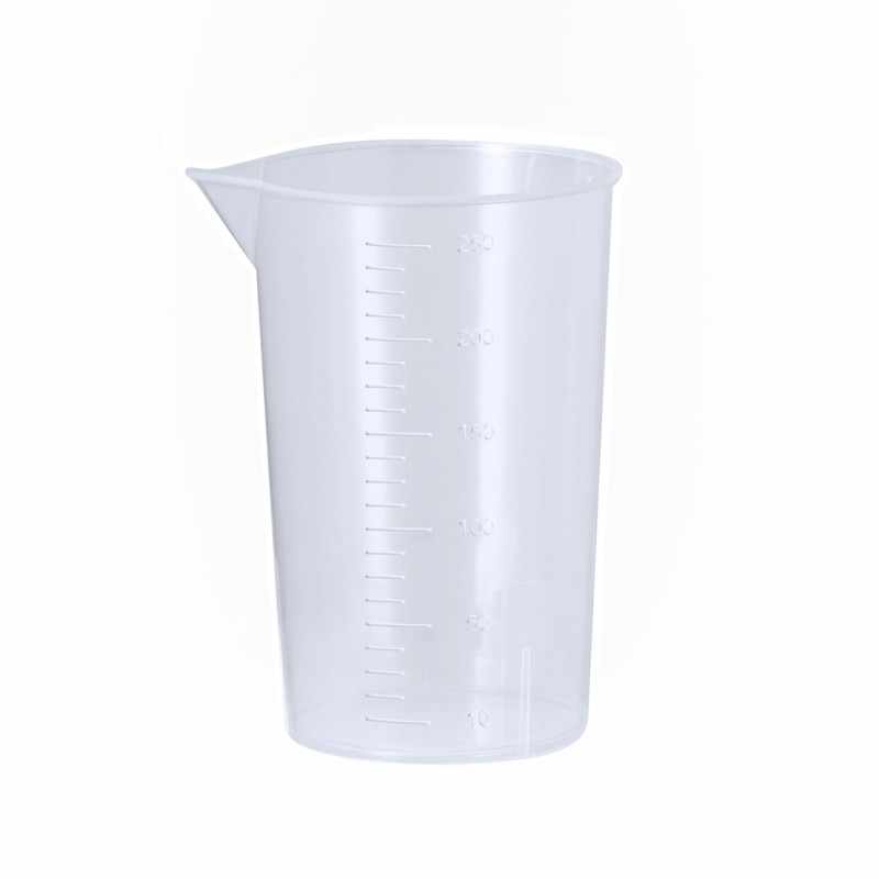 Bicchiere graduato con scritte stampate - cod. MK2743