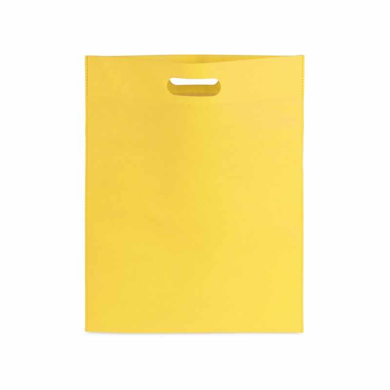 Borsa in TNT con manici fustellati e stampa logo f.to 34x43 cm. - cod. MK3200