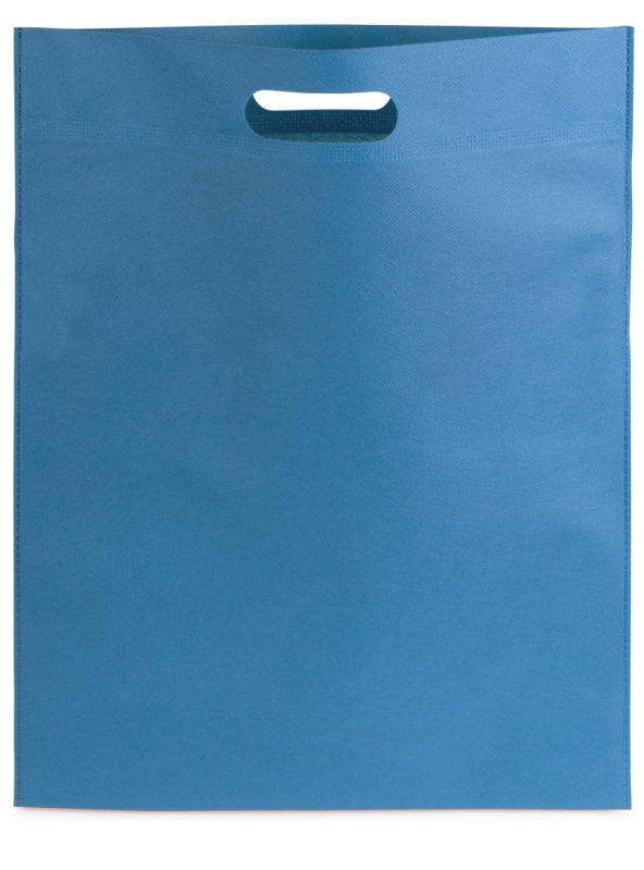 Borsa in TNT con manici fustellati e stampa logo f.to 34x43 cm. - cod. MK3200