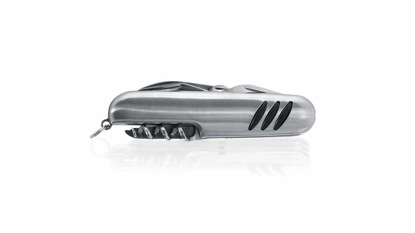 Coltellino multiuso in acciaio con logo - cod. MK3451