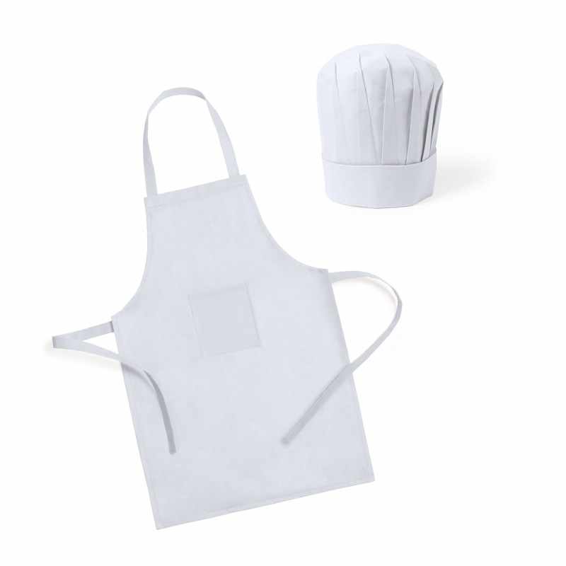 Grembiule con cappello da chef per bambini - cod. MK4754