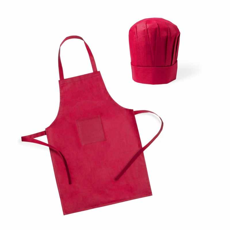Grembiule con cappello da chef per bambini - cod. MK4754