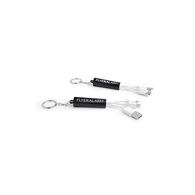Portachiavi LED con cavo di ricarica 3 in 1 - FA-7086 Portachiavi LED con cavo di ricarica 3 in 1 - FA-7086