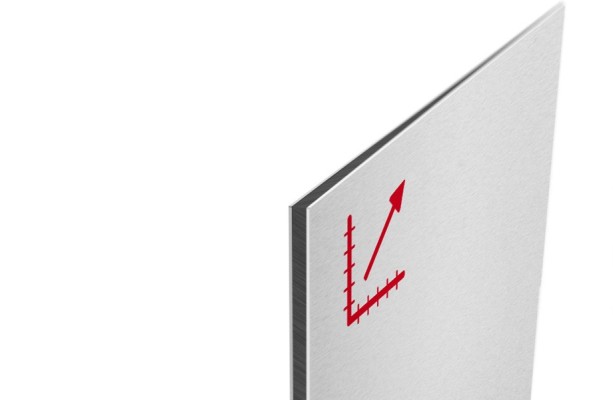Pannello composito in alluminio spazzolato argento - FA-5653 Pannello composito in alluminio spazzolato argento - FA-5653