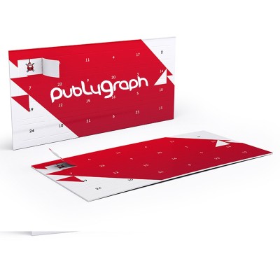 Biglietti d’auguri con calendario dell’Avvento, 2 facciate - FA-6001 Biglietti d’auguri con calendario dell’Avvento, 2 facciate - FA-6001