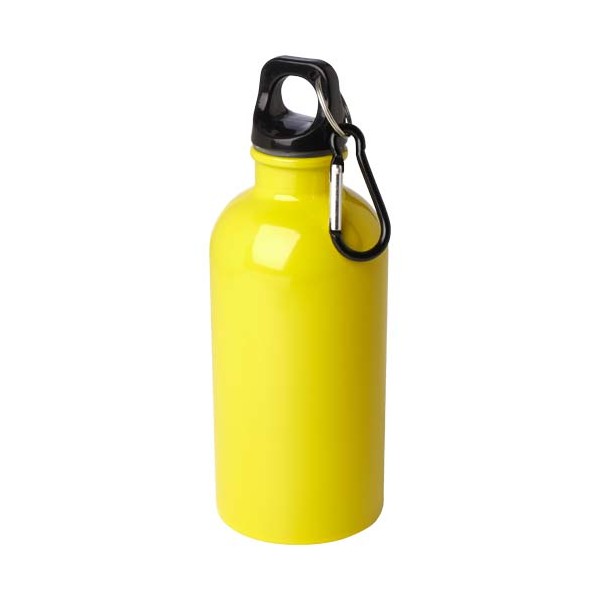 Borraccia da 400 ml in acciaio inossidabile certificato RCS a parete singola con moschettone Oregon - cod. P100860