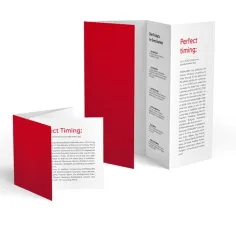 Pieghevoli con doppia piegatura parallela