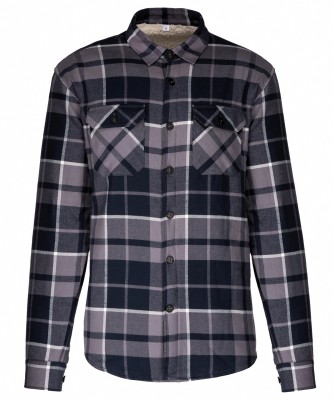 Giacca a quadri con fodera in sherpa - cod. RWKB579 Giacca a quadri con fodera in sherpa - cod. RWKB579