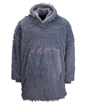 Felpa con cappuccio oversize e reversibile in sherpa shaggy The Ribbon - cod. RWRI001 Felpa con cappuccio oversize e reversibile in sherpa shaggy The Ribbon - cod. RWRI001