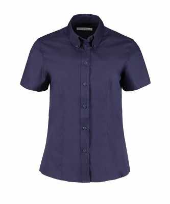 Camicetta da donna in Oxford a maniche corte (vestibilità su misura) - cod. RWKK701