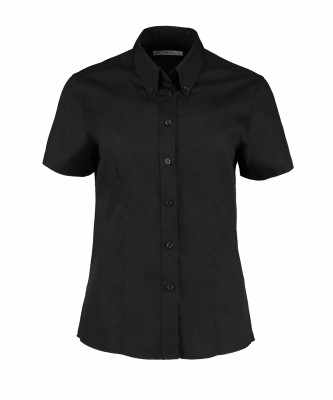 Camicetta da donna in Oxford a maniche corte (vestibilità su misura) - cod. RWKK701