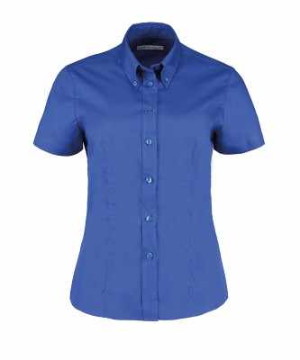 Camicetta da donna in Oxford a maniche corte (vestibilità su misura) - cod. RWKK701